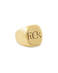 14k gold / large / Fuck signet ring