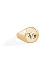 14k gold / small / Fuck Off signet ring