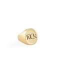 14k gold / small / Fuck signet ring