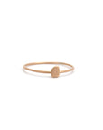 kernel / 18k rose gold / 5 tiny totem stacking rings