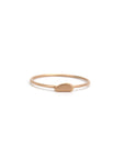 bean / 18k rose gold / 5 tiny totem stacking rings