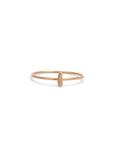 grain / 18k rose gold / 5 tiny totem stacking rings