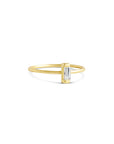 baguette diamond stacking ring