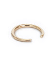 14k yellow gold w/white diamonds / thin / 6 arpent stacking rings with diamonds