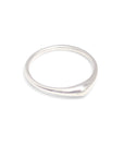 sterling silver / 5 swell stacking rings