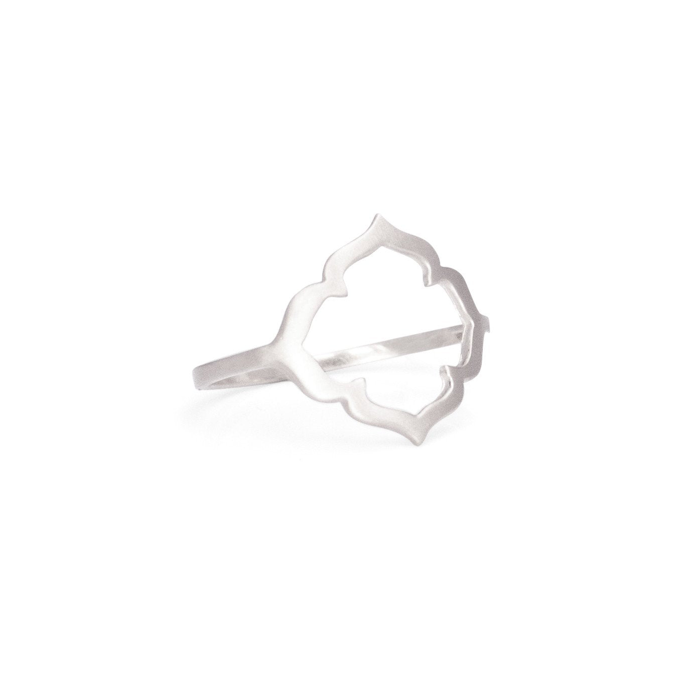 sterling silver / 5 clover ring