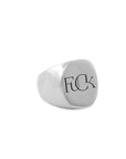 sterling silver / large / Fuck signet ring