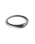 sterling silver plated in black rhodium / 5 swell stacking rings