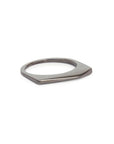 sterling silver plated in black rhodium / pyramid shard stacking rings