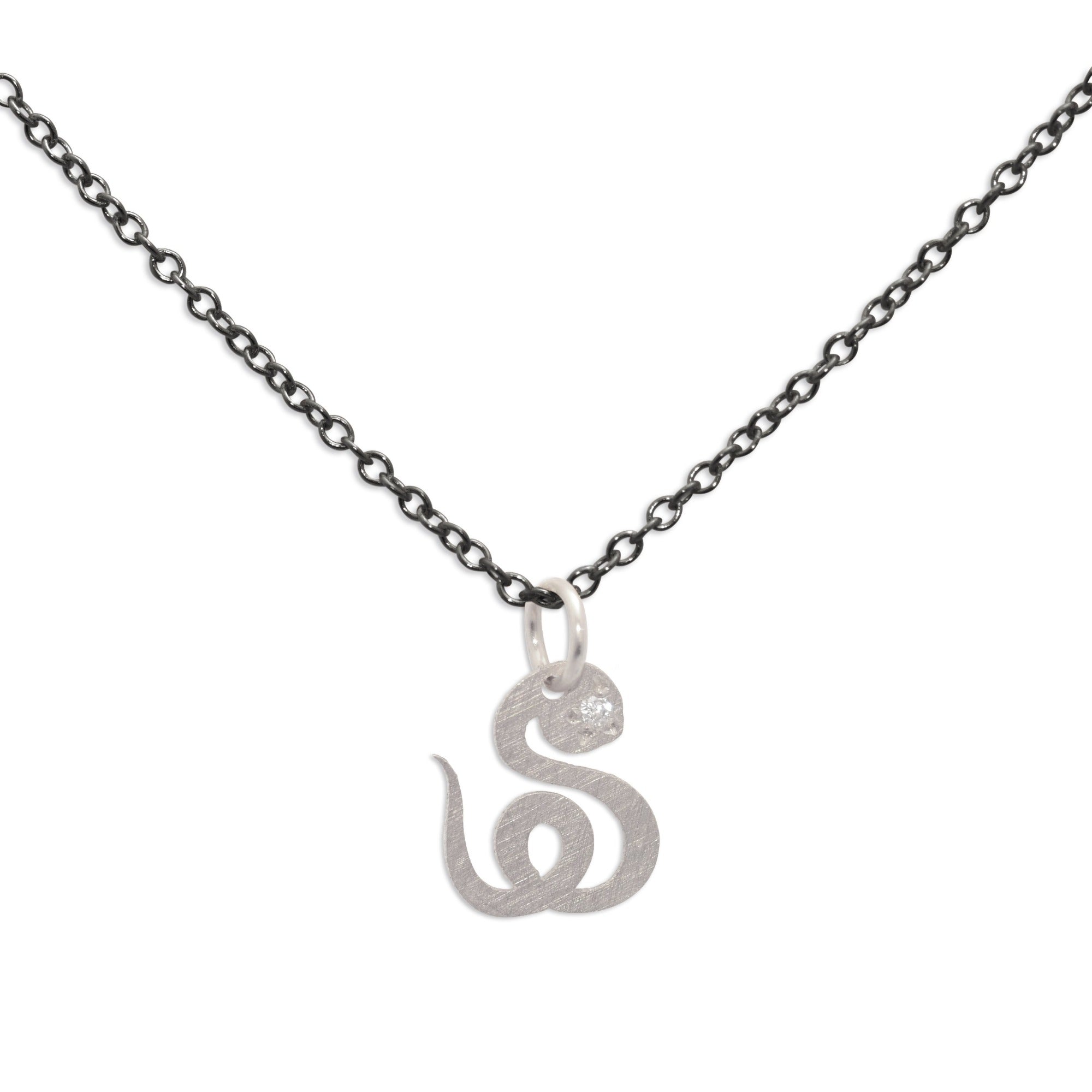 snake / sterling silver / oxidized silver chinese zodiac charms