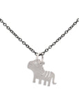 tiger / silver/oxidized silver chinese zodiac charms