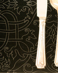 smoke acrylic arabesque placemat