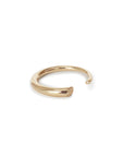 14k yellow gold w/white diamonds / tapered / 6 arpent stacking rings with diamonds