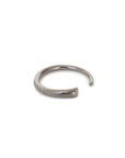 sterling silver plated in black rhodium / tapered arpent stacking rings