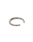 sterling silver plated in black rhodium / thin arpent stacking rings