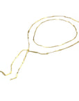 18k yellow gold / 36" infinity totem link chain