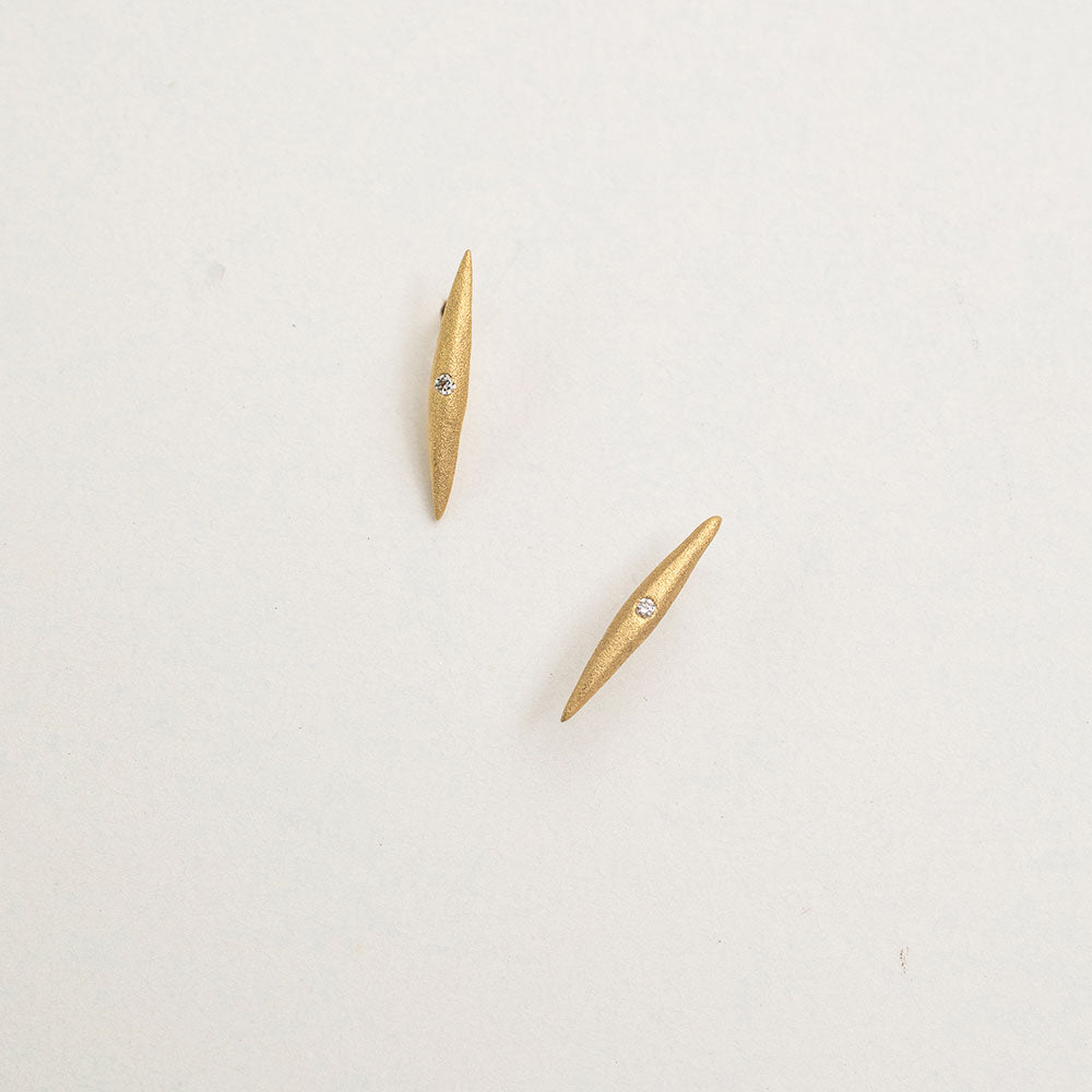small diamond quill studs