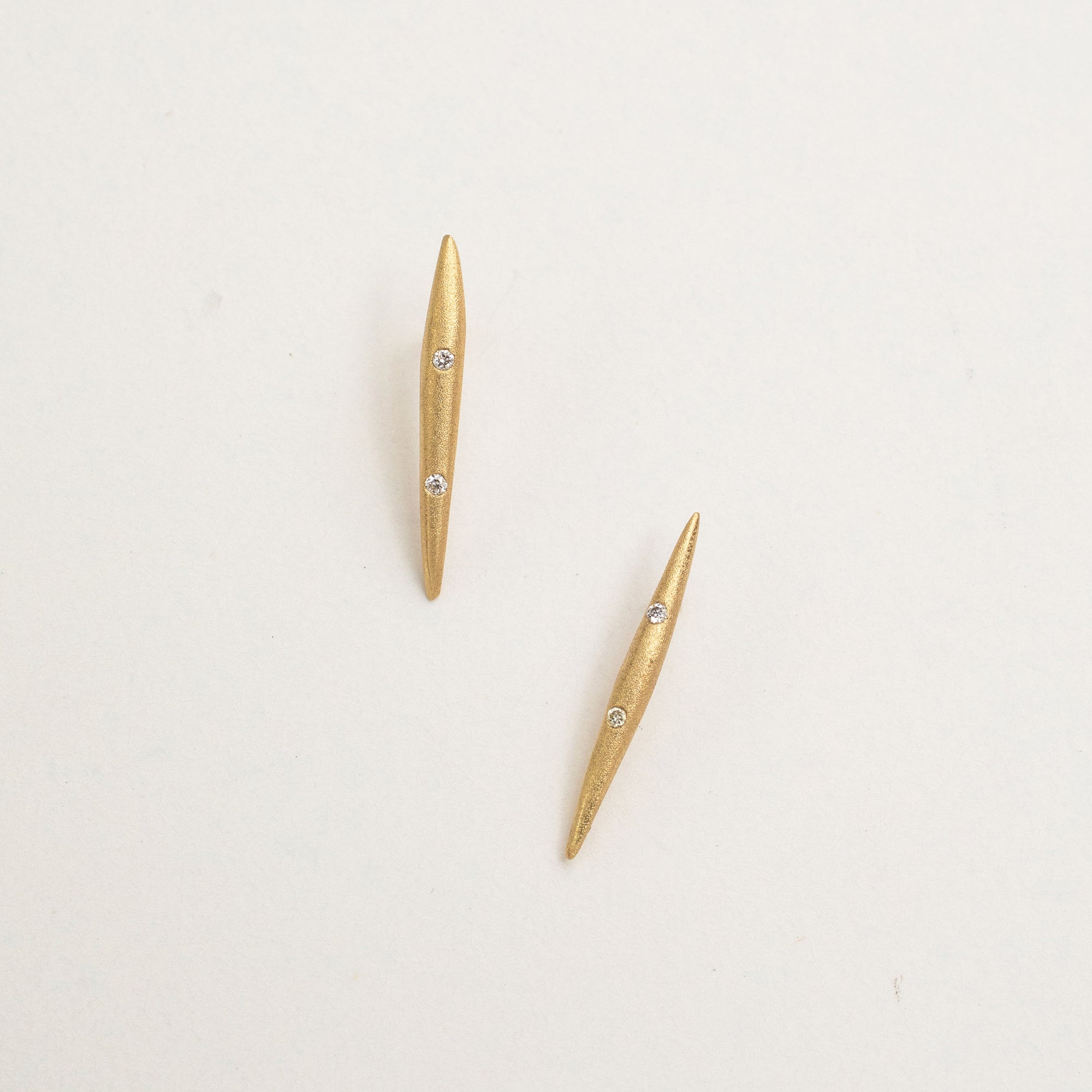 medium diamond quill studs