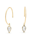  simple pear diamond earrings