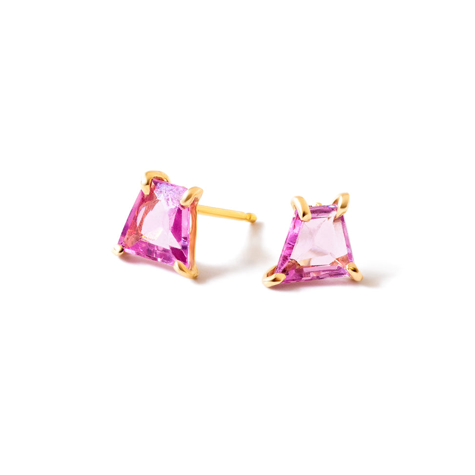 geo sapphire studs