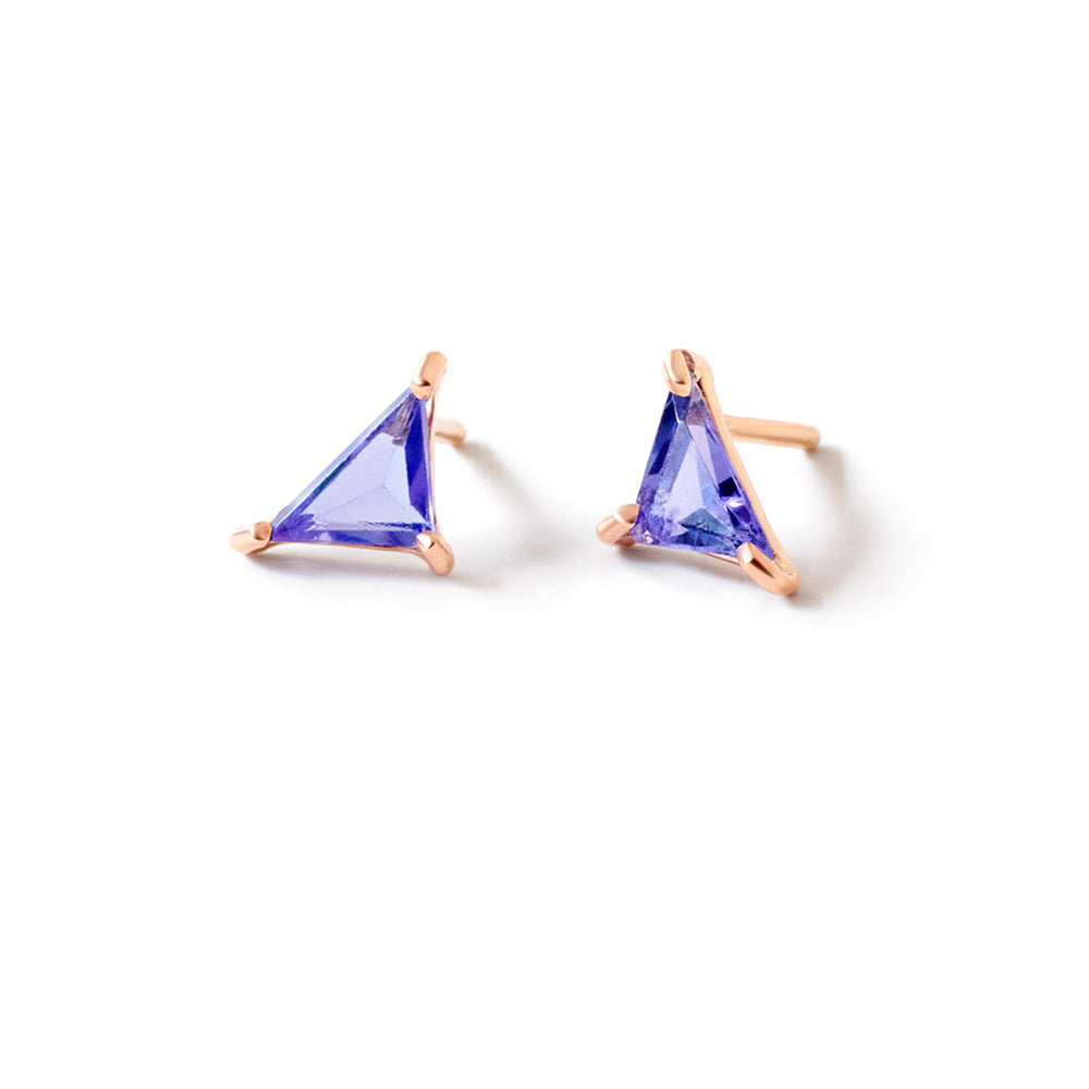 geo tanzanite studs