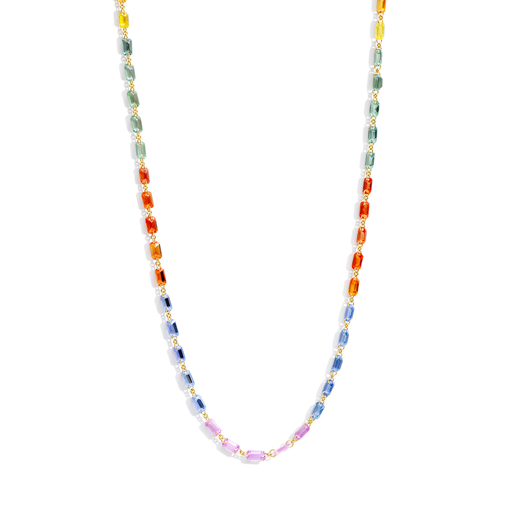 rainbow sapphire necklace