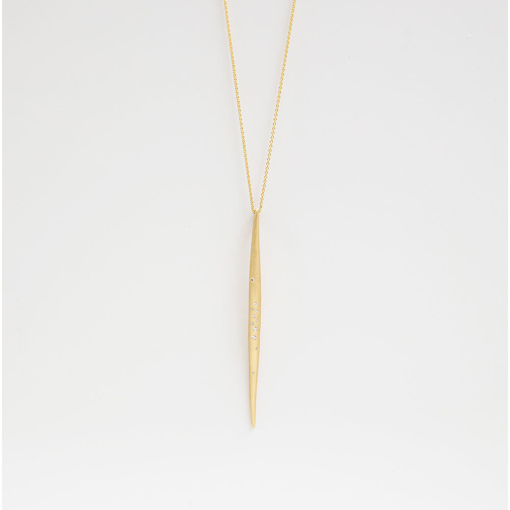 diamond quill pendant