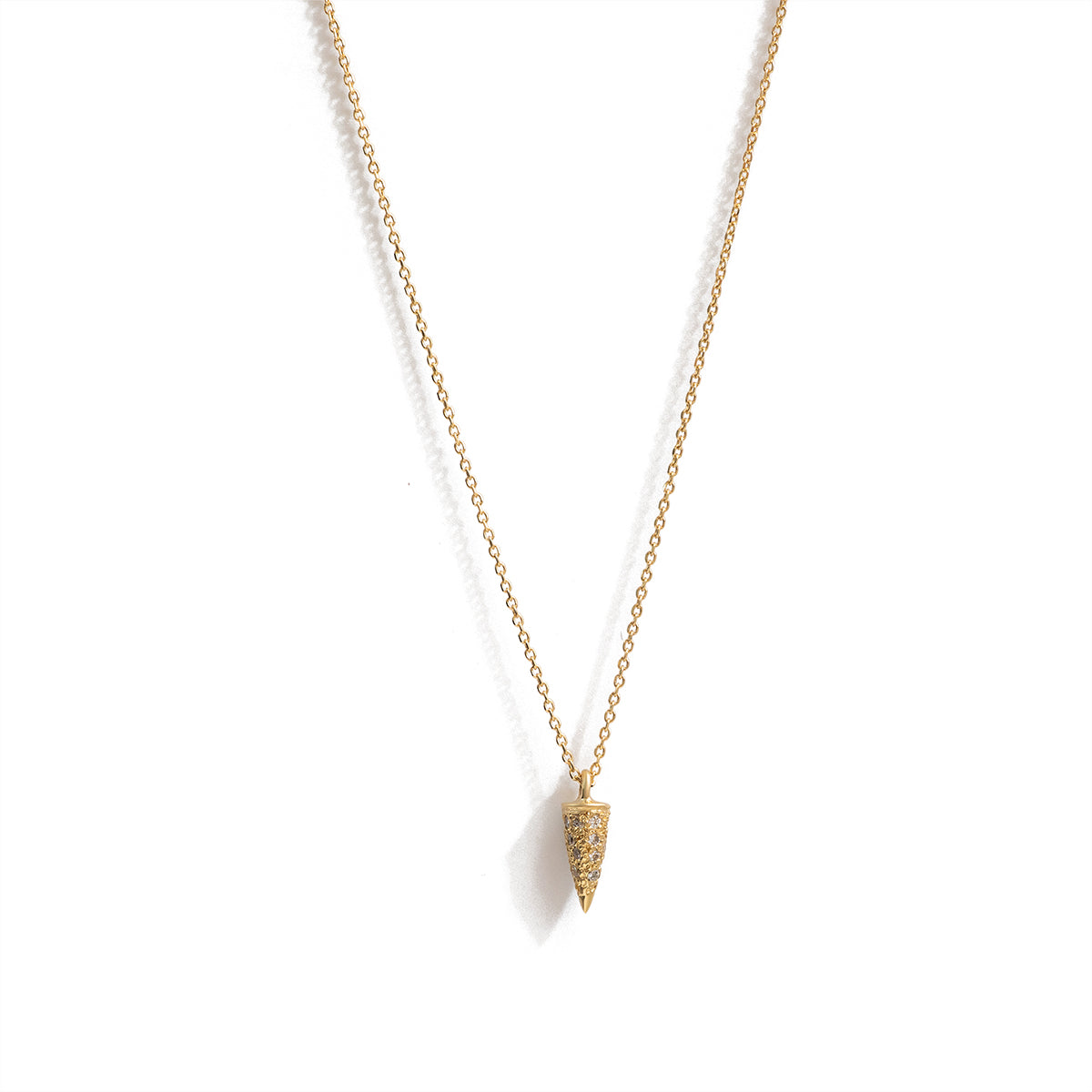  tiny pavé tusk necklace