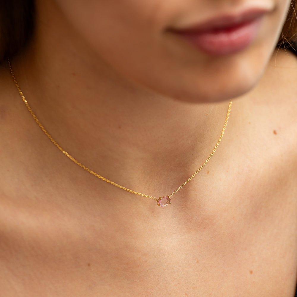 portrait-cut spinel necklace