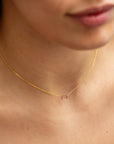 portrait-cut spinel necklace
