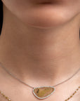 nebula diamond slice necklace