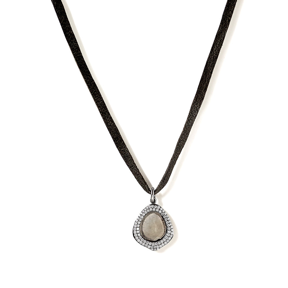 nebula diamond slice pavé choker