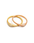 diamond swell stacking rings
