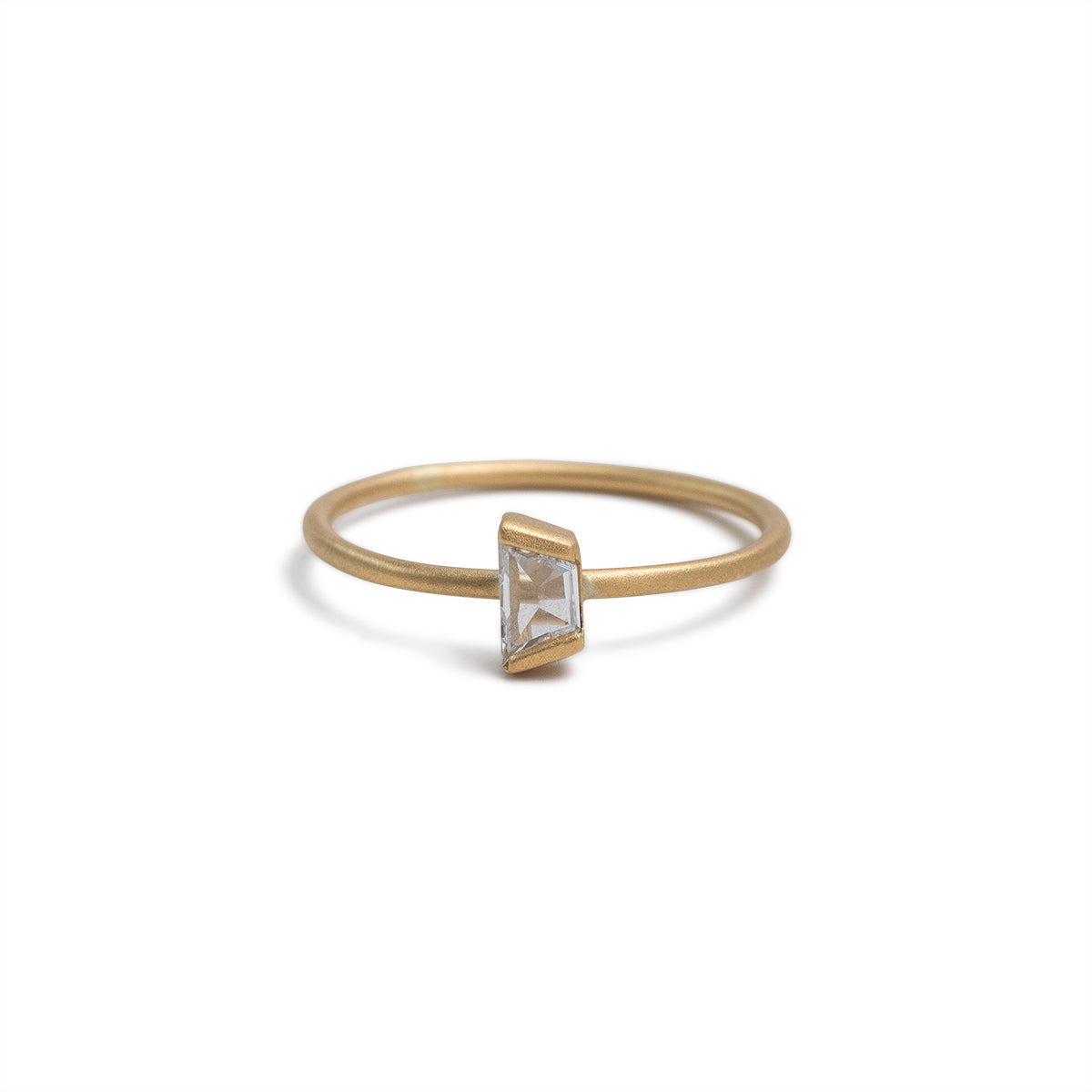 0.14ct baguette diamond stacking ring