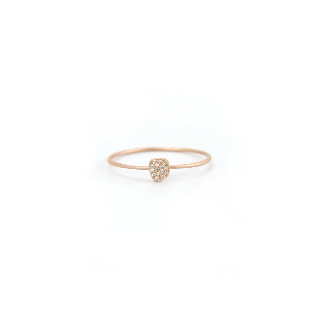  pavé totem stacking rings