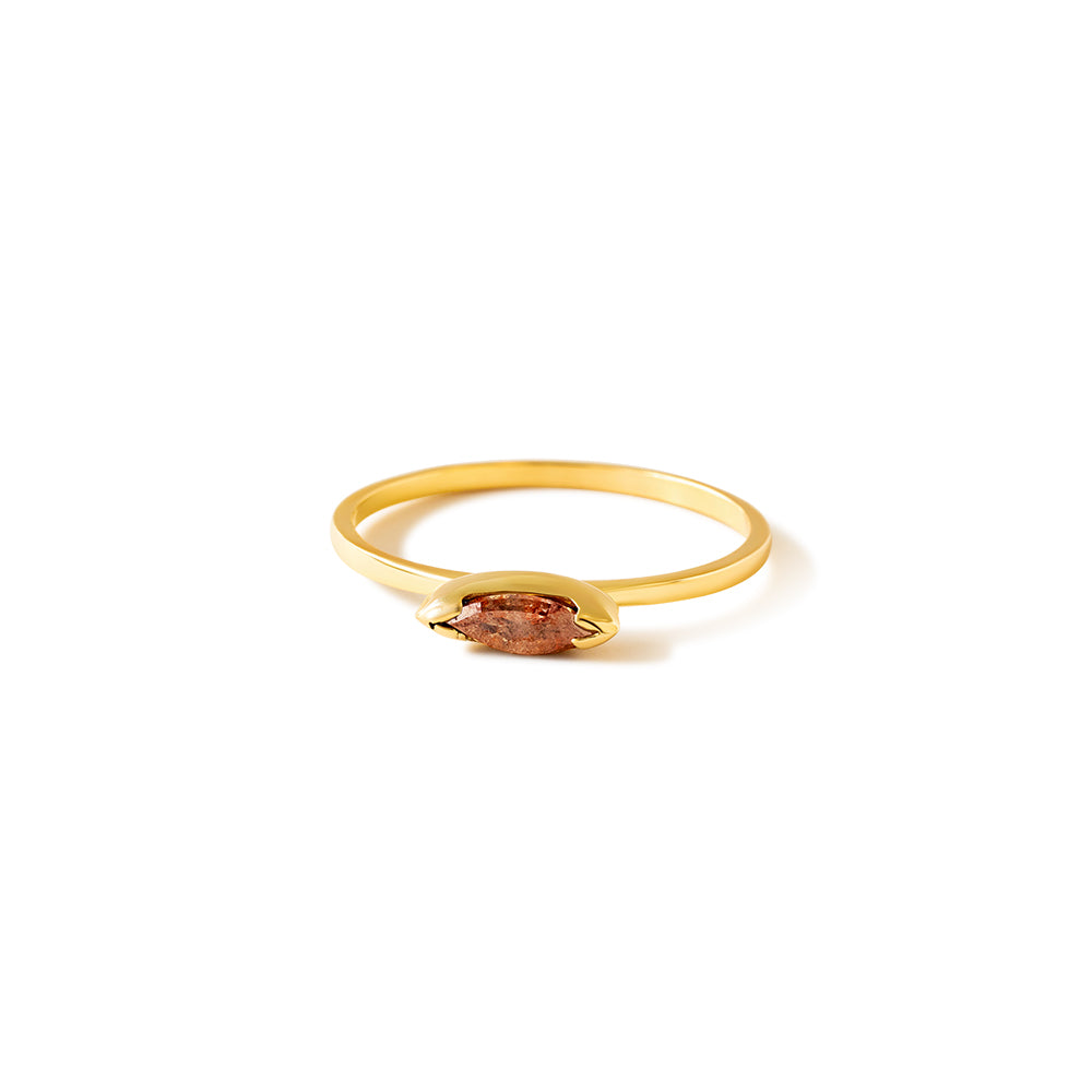 0.23ct marquis diamond stacking ring