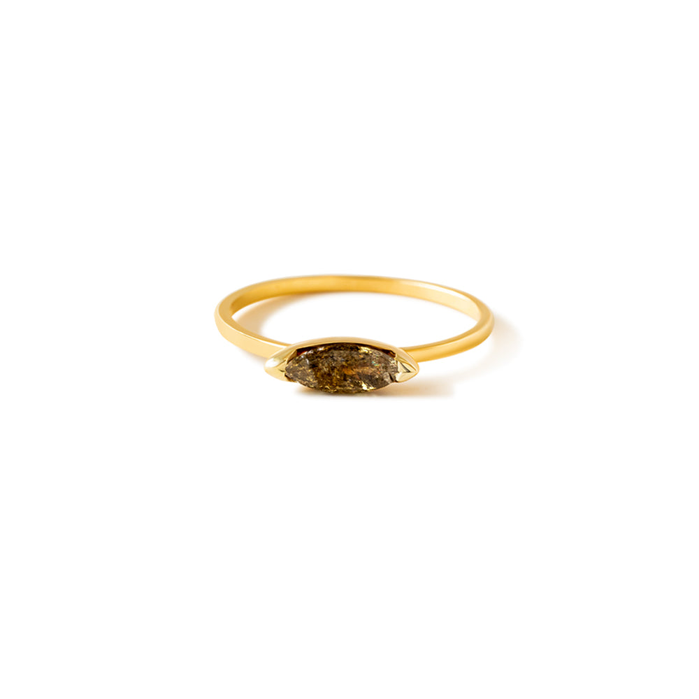 0.41ct marquis diamond stacking ring