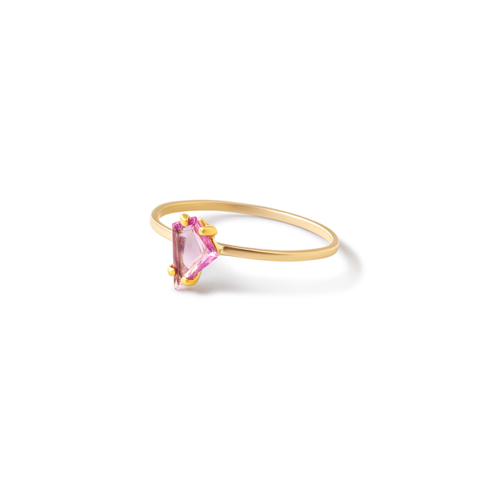 0.31ct portrait-cut spinel stacking rings