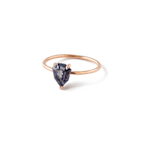  shield spinel solitaire ring