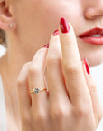  salt & pepper diamond solitaire ring