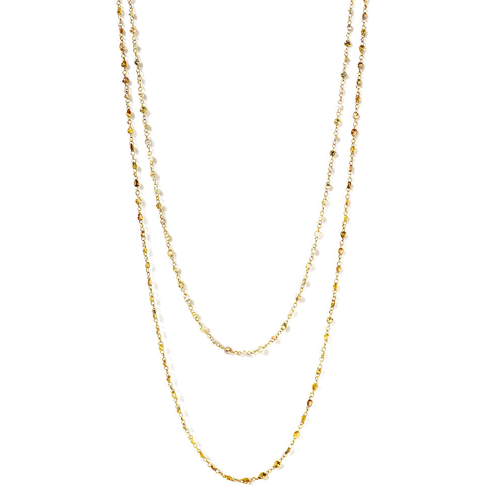 brilliant-cut fancy diamond chain