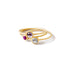 cabuchon sapphire stacking rings