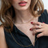 fancy diamond bead chain