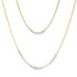 floating diamond line necklace