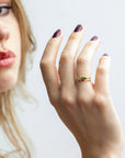 marquis diamond stacking ring