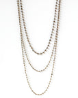 layered rough-cut-brown-diamond-chains