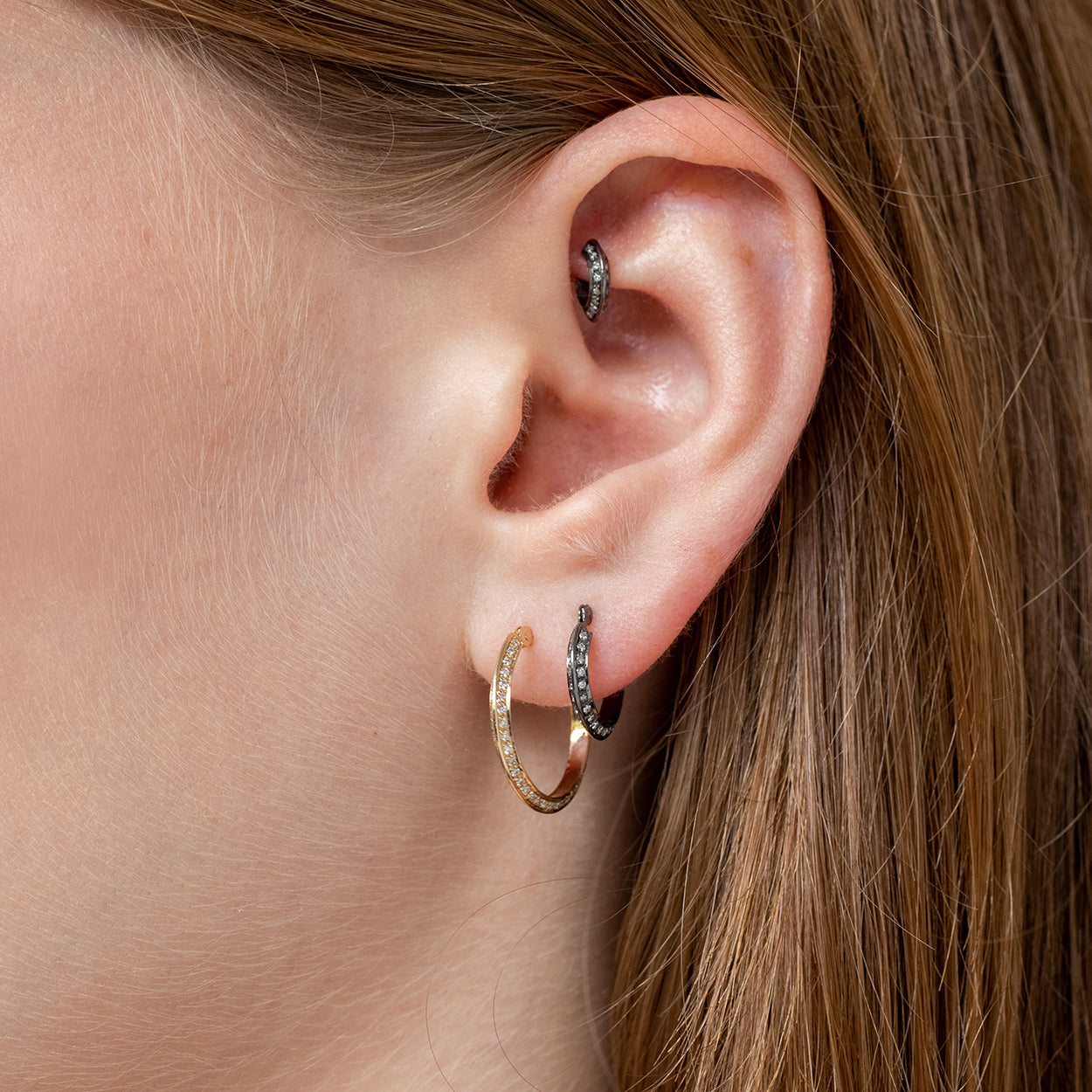  sarah diamond hoops