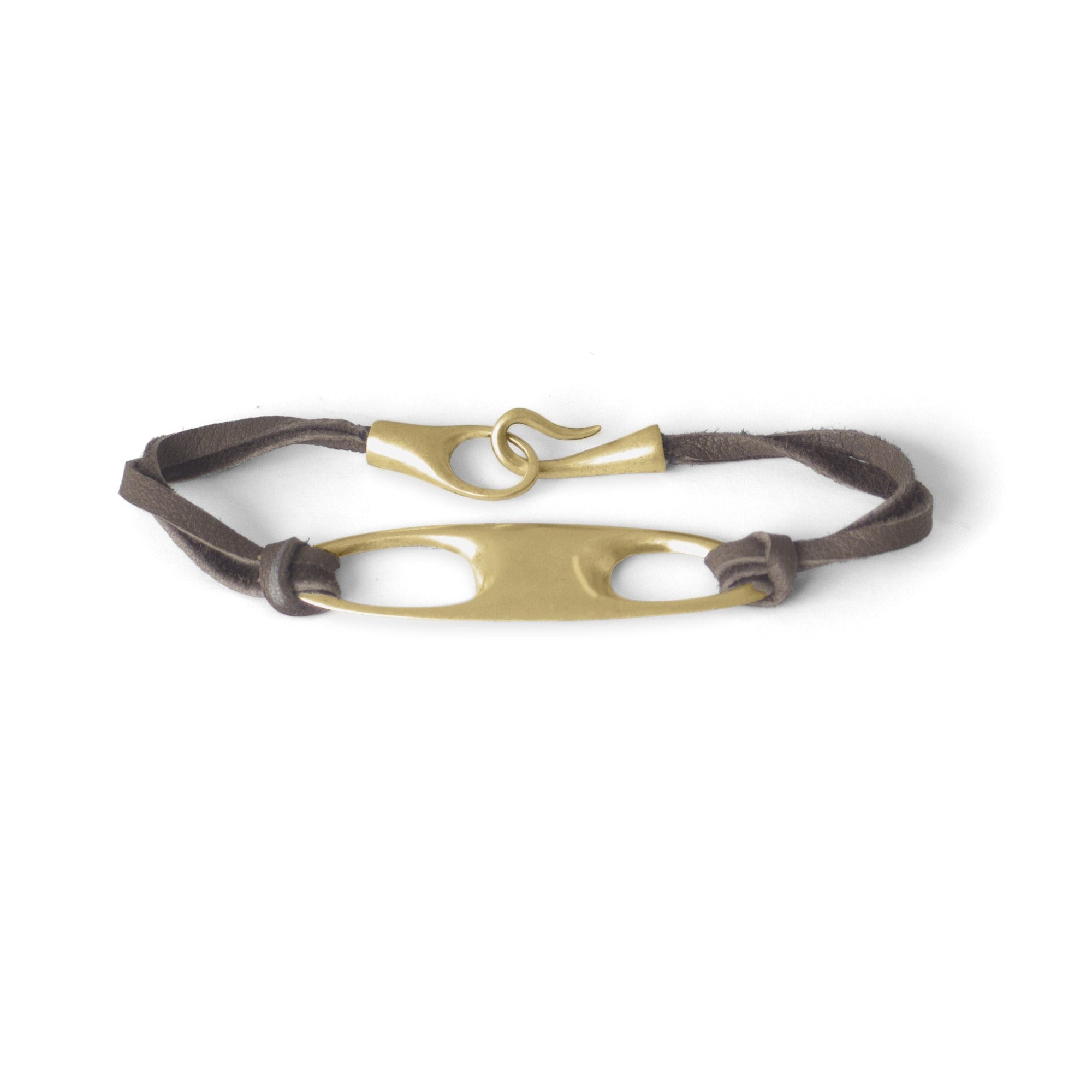 bronze double void id bracelet