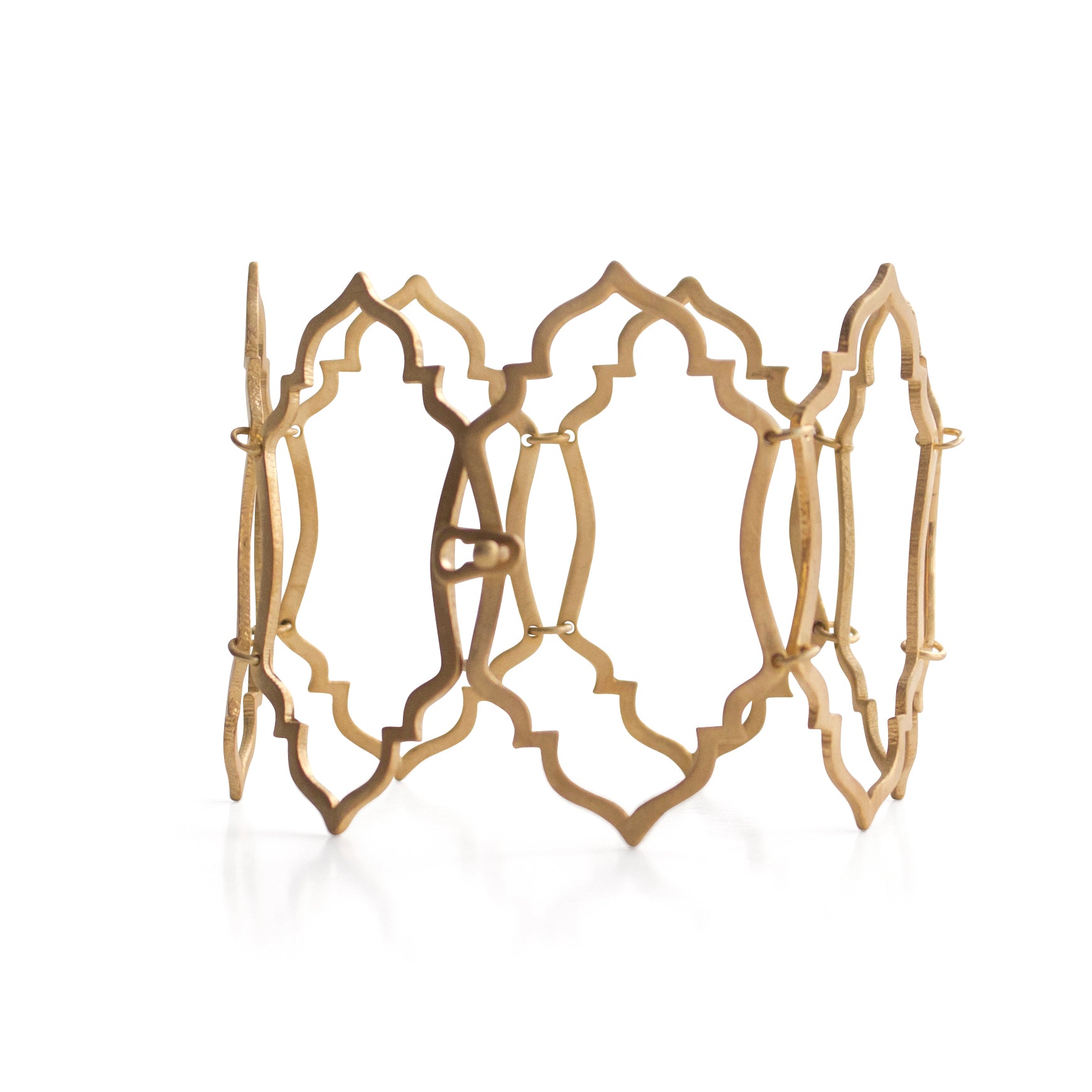 14k yellow gold cadre link bracelet