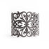 sterling silver plated in black rhodium with black pave diamonds arabesque cuff